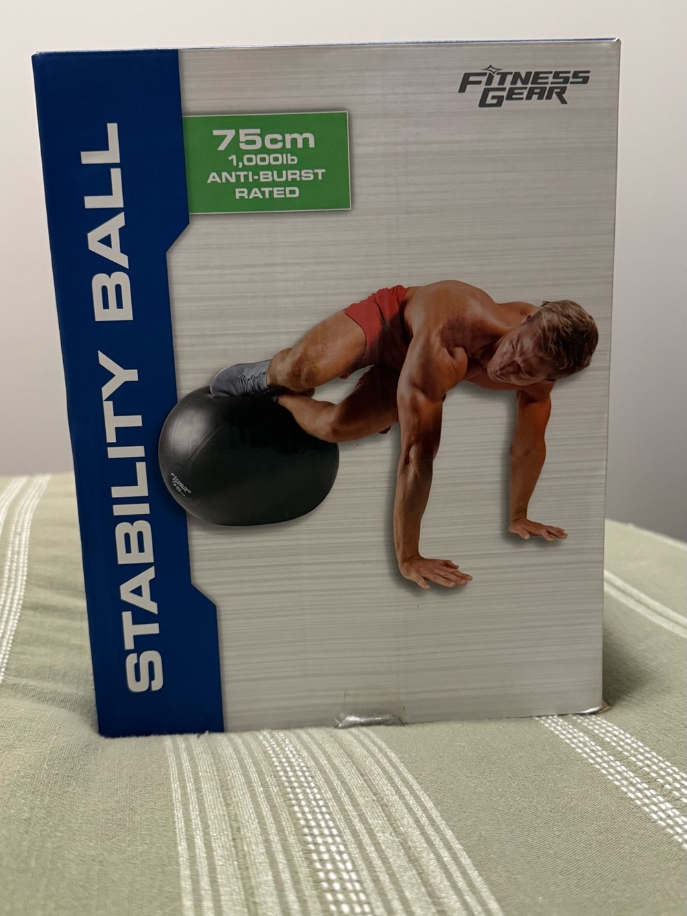 Fitness Gear Stability Ball - Black (75cm)